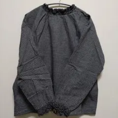 新品サマンサモスモス　レースシャーリング前後2WAYブラウス　チェック柄