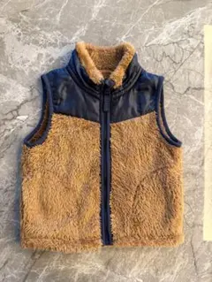 ベビーアウター　ノースリーブベスト 95cm 西松屋　フリース　茶色