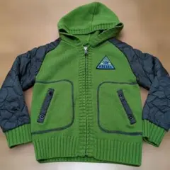 DIESEL フード付き緑色ジャケット　6