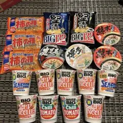 カップ麺 柿の種 堅あげポテト 詰め合わせセットのサムネイル