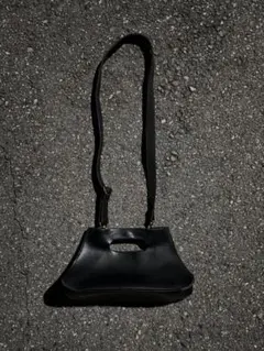 Black leather shoulder bagのサムネイル