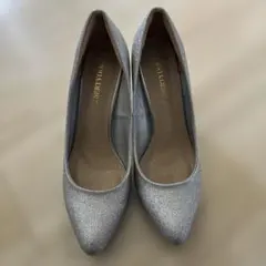 Liberty Dollシルバー グリッター ハイヒールパンプス