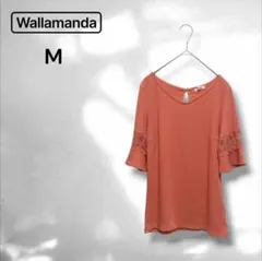 【ワラマンダ】トップス シンプル 上品 ガーリーフェミニンレース ストレッチ M