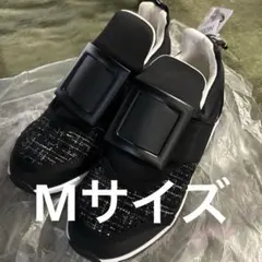 新品タグ付き　しまむらMUMU & CO. ブラック スニーカー　Mサイズ