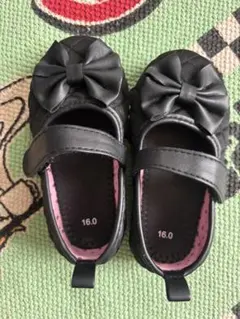 リボン付きブラックフォーマルシューズ 16.0