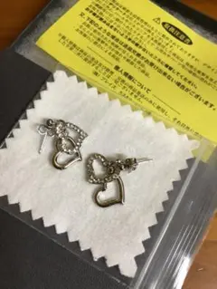 【新品未使用】ダブルハート‪ꔛ‬♡‪ピアス★