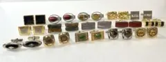 【 カフス おまとめ 】15点セット カフス シンプル スーツアクセサリー