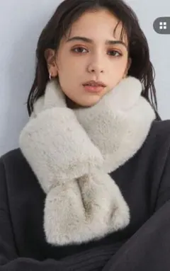 美品【green label relaxing】 リバーシブルマフラー