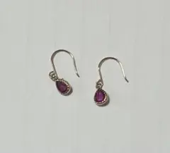 専用ルビー/フックピアス/ノーブランド