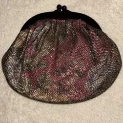 がま口ポーチ　アンティーク