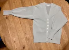 PLST くすみグリーンカーディガン Mサイズ