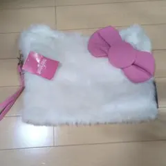 ハローキティUNIVERSAL STUDIOS JAPAN ファーリボンバック