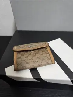 GUCCI GGパターン コインケース ベージュ