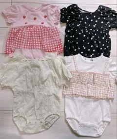 新品タグ付き 70サイズ　半袖ロンパース　4枚セット