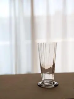 フランス　ガラスコップ　縞　硝子　グラス　19世紀