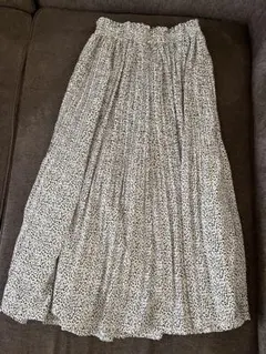 RayCassin レイカズン　レオパード柄プリーツロングスカート