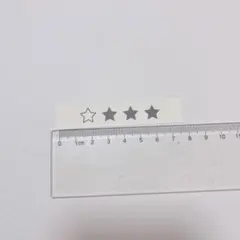 タトゥーシール 星 4つ 黒 ブラック ホワイト ワンポイント 夏休みだけ