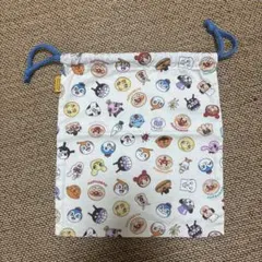 アンパンマン 巾着袋 カラフルキャラクター