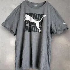 プーマ プリント Tシャツ 丸首 半袖 XXL 灰 綿 カジュアル スポーツのサムネイル