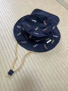 PETIT MAIN キッズ ハット 帽子 紺色 車柄のサムネイル