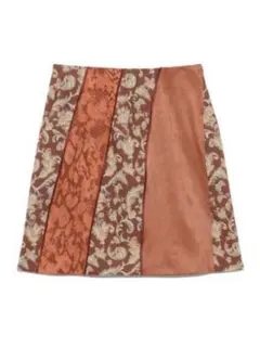 新品☆大人気完売品 カラーブロックスカート サイズ0 リリーブラウン