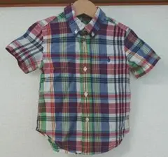 Ralph Lauren 半袖チェックシャツ 24M 90センチ