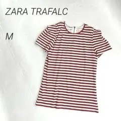 新品♡ZARA TRAFALC　ボーダーTシャツ　半袖　バックファスナーのサムネイル