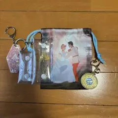 東京ディズニーリゾート シンデレラ 巾着 キーホルダーセット