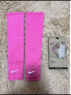 ☆ ナイキ NIKE　アームカバー アームスリーブ　2枚組　L/XL ピンク