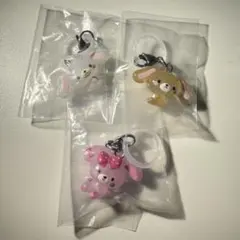 ゆるっとめじるしアクセサリー しろうさ くろうさ ぼんぼんりぼん