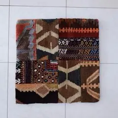 送料込 オールドキリム クッションカバー 42cm×42cm【A113】