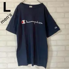 Champion ネイビー Tシャツ メンズ　L