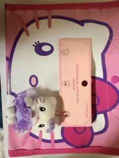 URj限定 ハローキティ チャームセット パープル バック