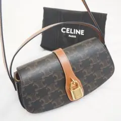 CELINE セリーヌトリオンフ ストラップ付きクラッチ タブー ハンドバッグ