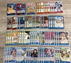 ワンピースカード　神の島の冒険　赤青ルーシー　青レベッカ　デッキパーツ