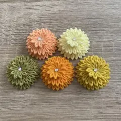 つまみ細工　剣つまみ　お花　5個セット