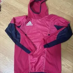 adidas ウィンドブレーカー M 赤 ネイビー