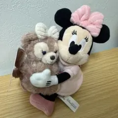 香港ディズニー　ミニー　シェリーメイ　ぬいぐるみキーチェーン