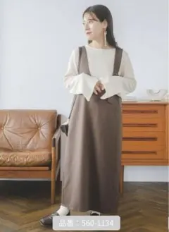 （新品未使用）yumiさん☆しまむら☆ジャンスカ☆ワンピース