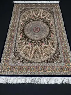 最高級ペルシャ絨毯シルク イラン クム 152×225cm 大型　225万ノット 最高級 ペルシャ絨毯シルク イラン クム産 約225万ノット147×220cm