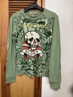 Ed Hardy 長袖カットソー スカル マーメイド グリーンのサムネイル