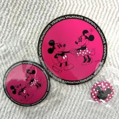 Samantha Thavasa ミッキー・ミニー 缶バッジ ステッカー セット