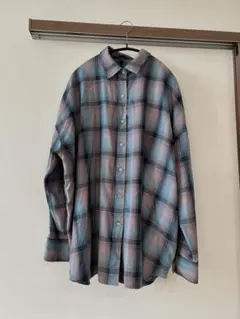 【JEANASIS】アソートチェックシャツLS ジーナシス プルー系 ピンク