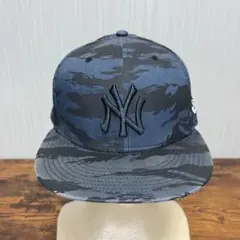 New Era ニューヨーク・ヤンキース 迷彩キャップ ニューエラ ダークブルー