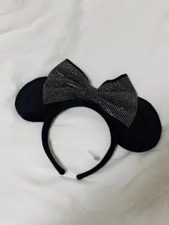 ミニーマウス 耳カチューシャ 黒