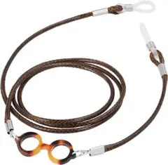 メガネストラップ シンプル チャーム付 ブラック ストラップ 男性 女性