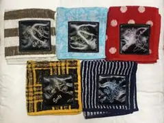 ディズニー キャラタオルハンカチ 5枚セット