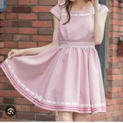 【美品】Secret Honey マイフレ風 ミニー ワンピース ピンク