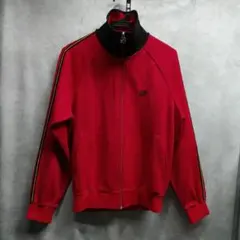 NIKE　トラックジャケット　L　ジャージ　日本製　紺タグ　赤系色　90s　古着
