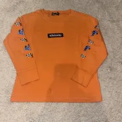 オレンジ レーステーマ 長袖カットソー